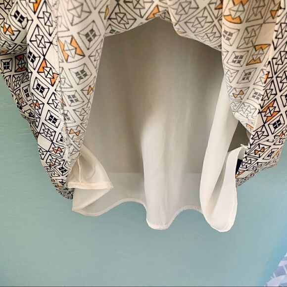 H&M Geometric Print High Waist Circle Skirt Size 2 - Picture 9 of 14